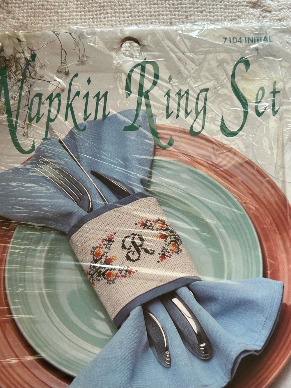 Designs for the Needle Napkin Ring Cross Stitch Kit - Kit #7104 - Complete - Picture 3 of 9